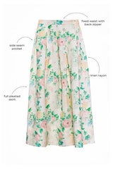 Hunter Bell Alexis Skirt in Garden Rose Peony