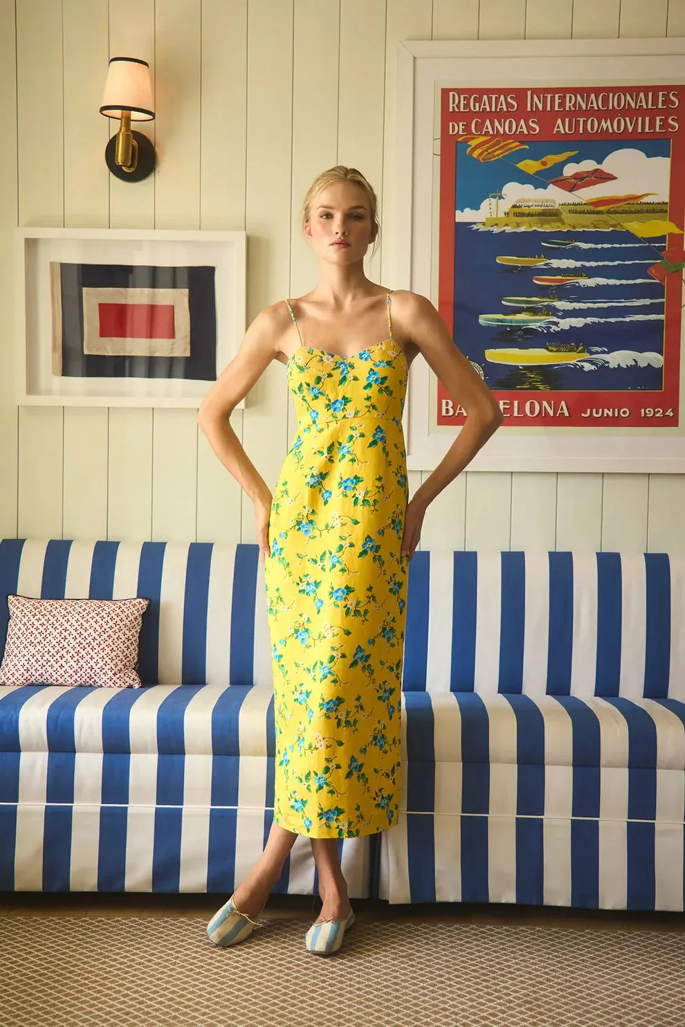 Hunter Bell Amal Dress in Middleton Meadow
