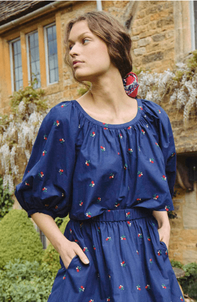 Hunter Bell Daisy Top in Ditsy Rose