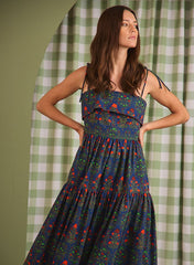Hunter Bell Dolly Dress in Midnight Garden