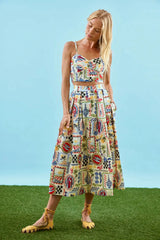 Hunter Bell Eva Skirt in Coastal Converstation
