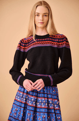 Hunter Bell Jackie Sweater in Fairisle