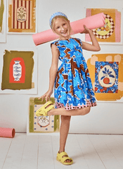 Hunter Bell Kids Piper Dress in Sketchbook Floral
