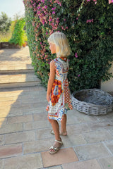 Hunter Bell Kids Piper Dress in Sundance Tile
