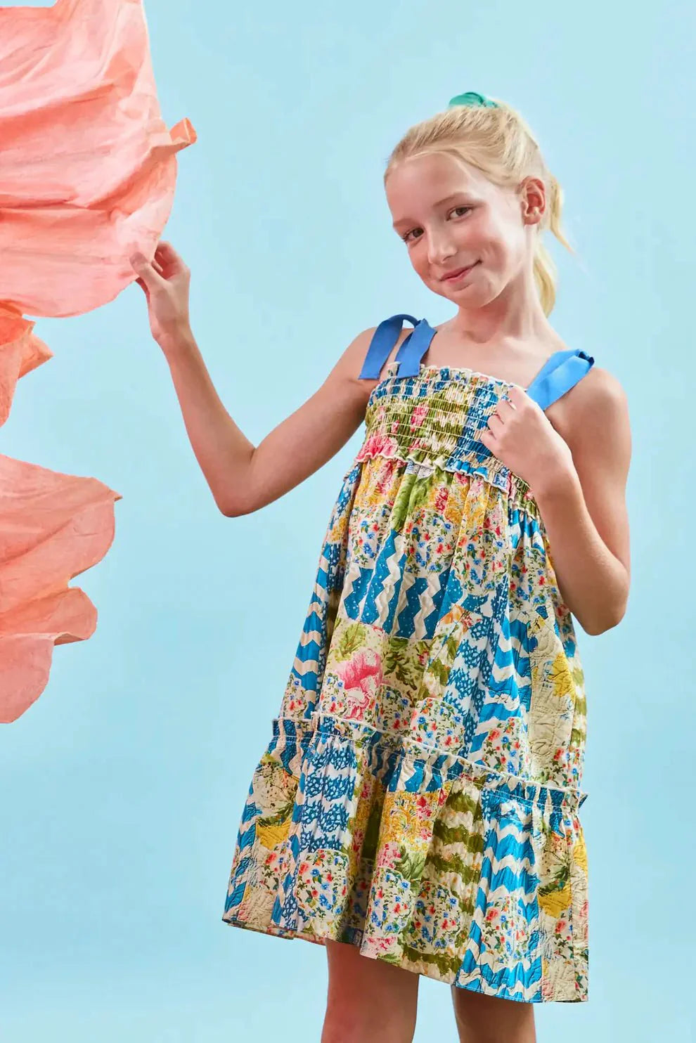 Hunter Bell Kids Reese Dress in Morning Glory