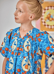 Hunter Bell Kids Youjin Dress in Orange Grove