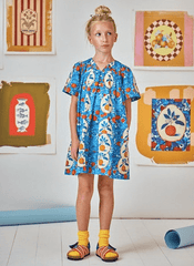 Hunter Bell Kids Youjin Dress in Orange Grove