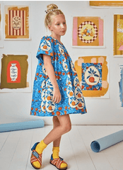 Hunter Bell Kids Youjin Dress in Orange Grove