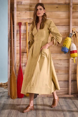 Hunter Bell Lavin Dress in Khaki