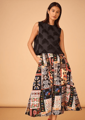 Hunter Bell Manning Top in Black Fringe