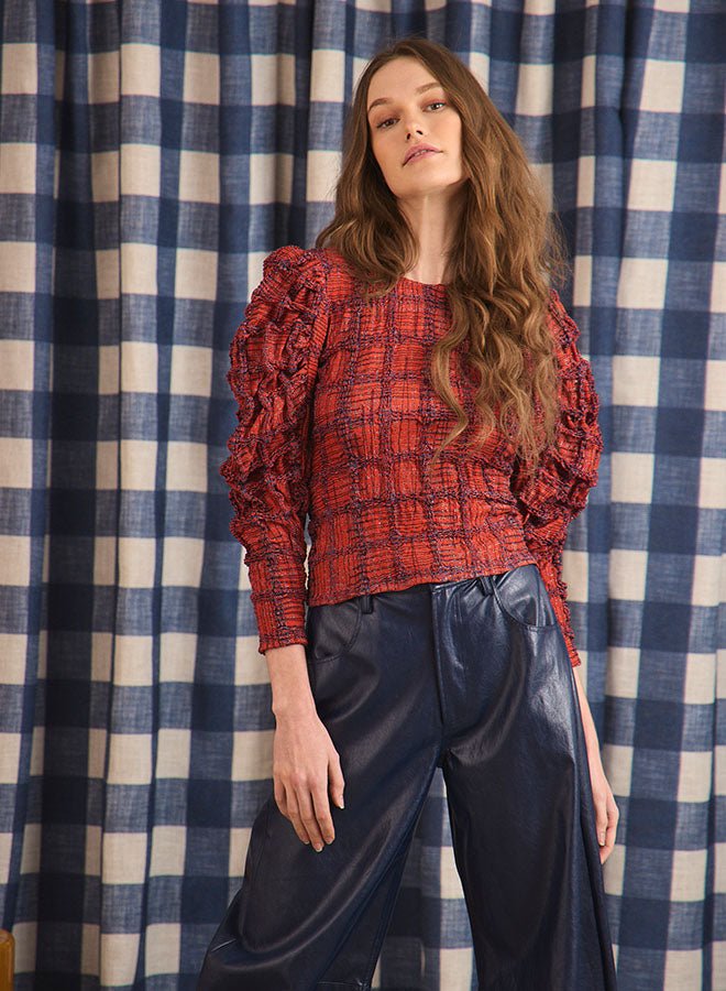 Hunter Bell Natalie Top in Terracotta