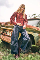 Hunter Bell Natalie Top in Terracotta