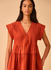 Hunter Bell Parker Dress in Burnished Copper