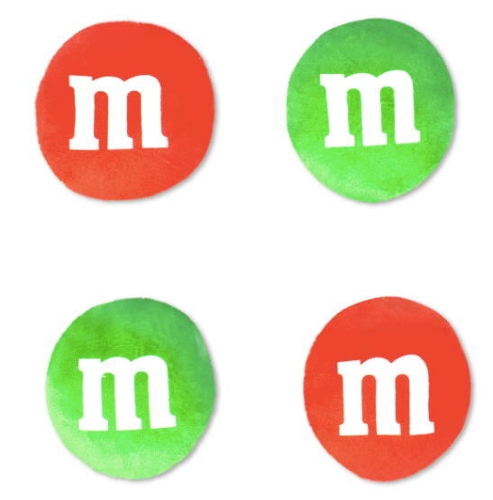 Iscream Holiday Red M&M Packaging Plush