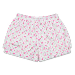 Iscream Pretty in White Plush Shorts
