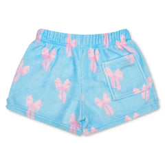 Iscream Spring Bows Plush Shorts in Blue