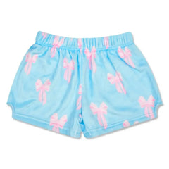 Iscream Spring Bows Plush Shorts in Blue