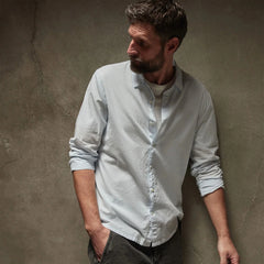 James Perse Standard Shirt in Ice Blue Pigment