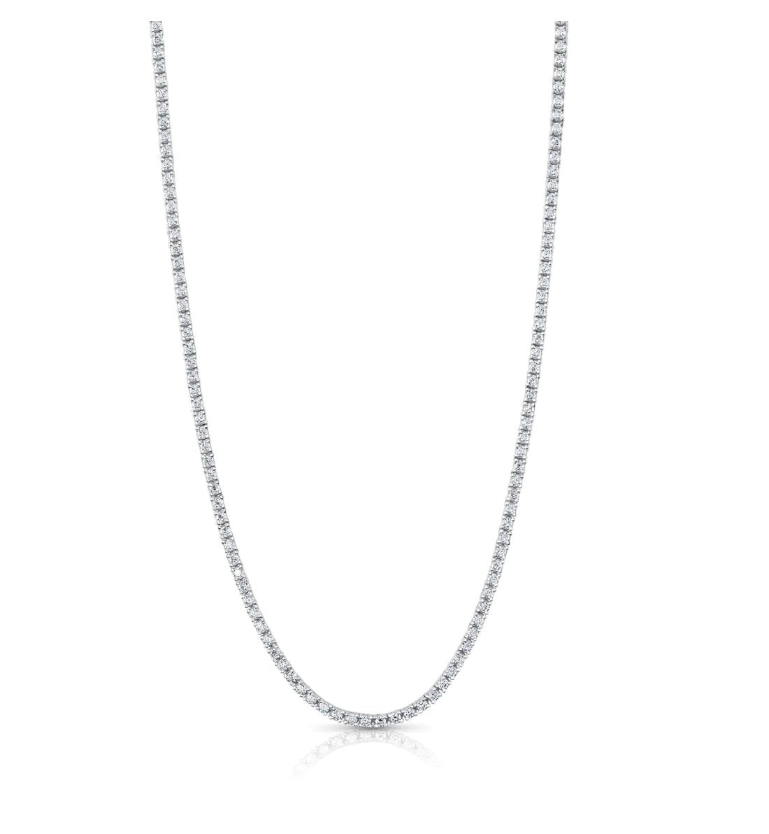 Jen Hansen 2MM Tennis Necklace 16” in Silver