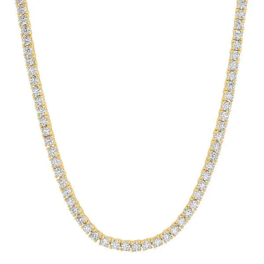 Jen Hansen 3MM Tennis Necklace 24" in Gold