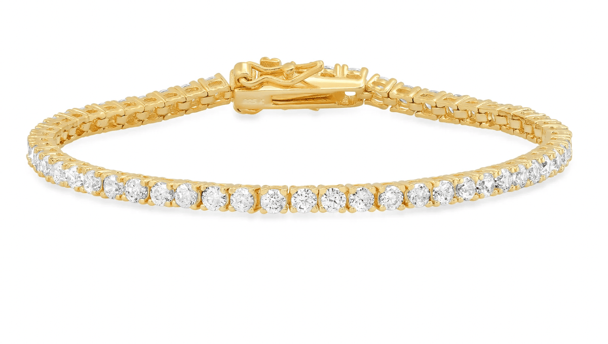 Jen Hansen 6.5" 3MM CZ Tennis Bracelet in Gold