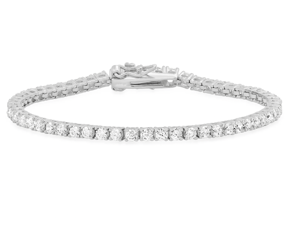 Jen Hansen 7" CZ Tennis Bracelet in Silver