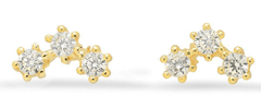 Jen Hansen Flash Studs in Gold