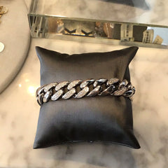 Jen Hansen sparkle Cuban link bracelet