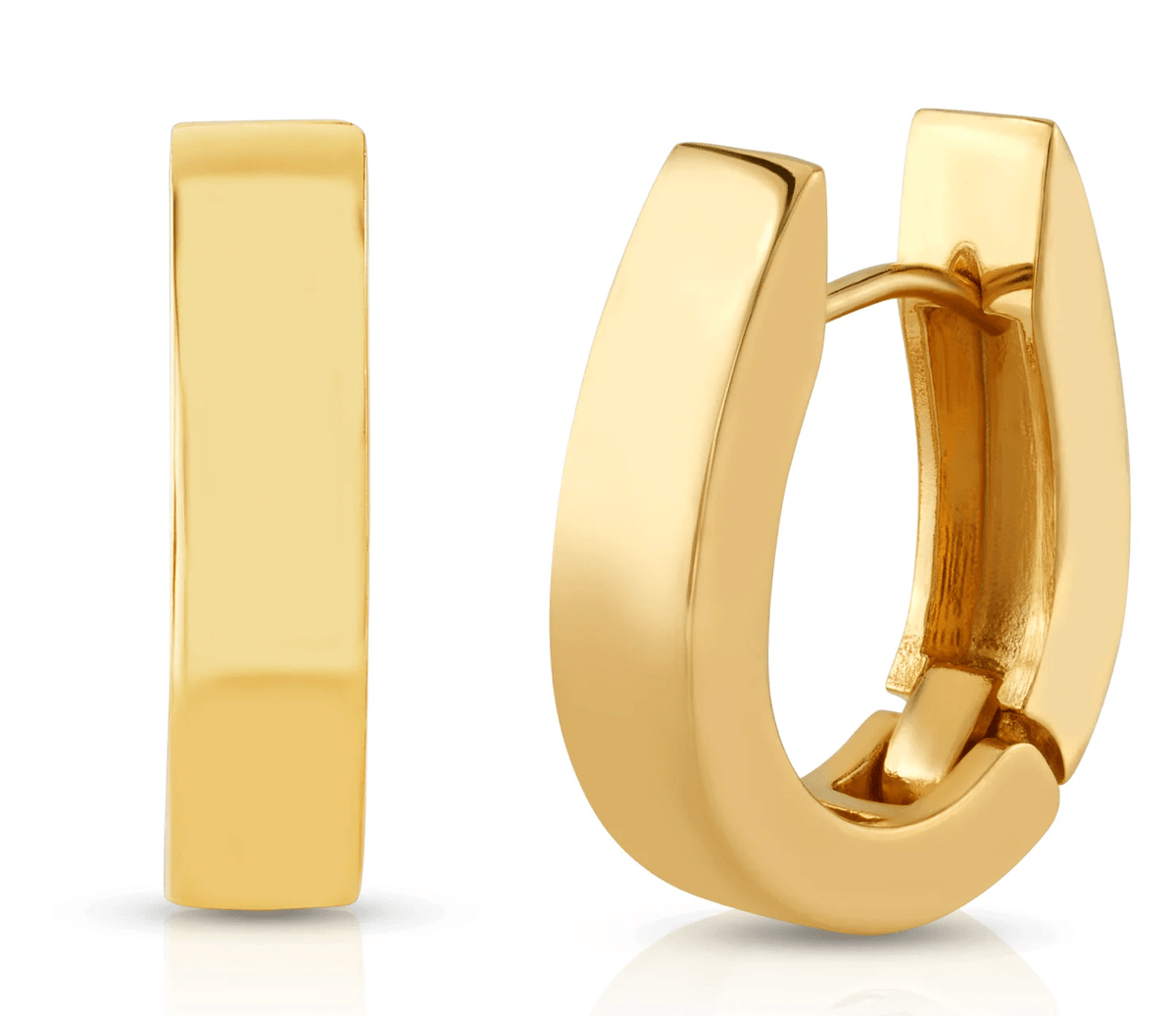 Jen Hansen Thick Gold Hoops
