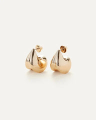 Jenny Bird Art Puff Earrings in Gold