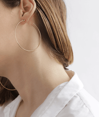 Jenny Bird Icon Hoops in Gold
