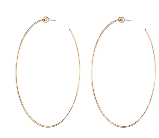 Jenny Bird Icon Hoops in Gold