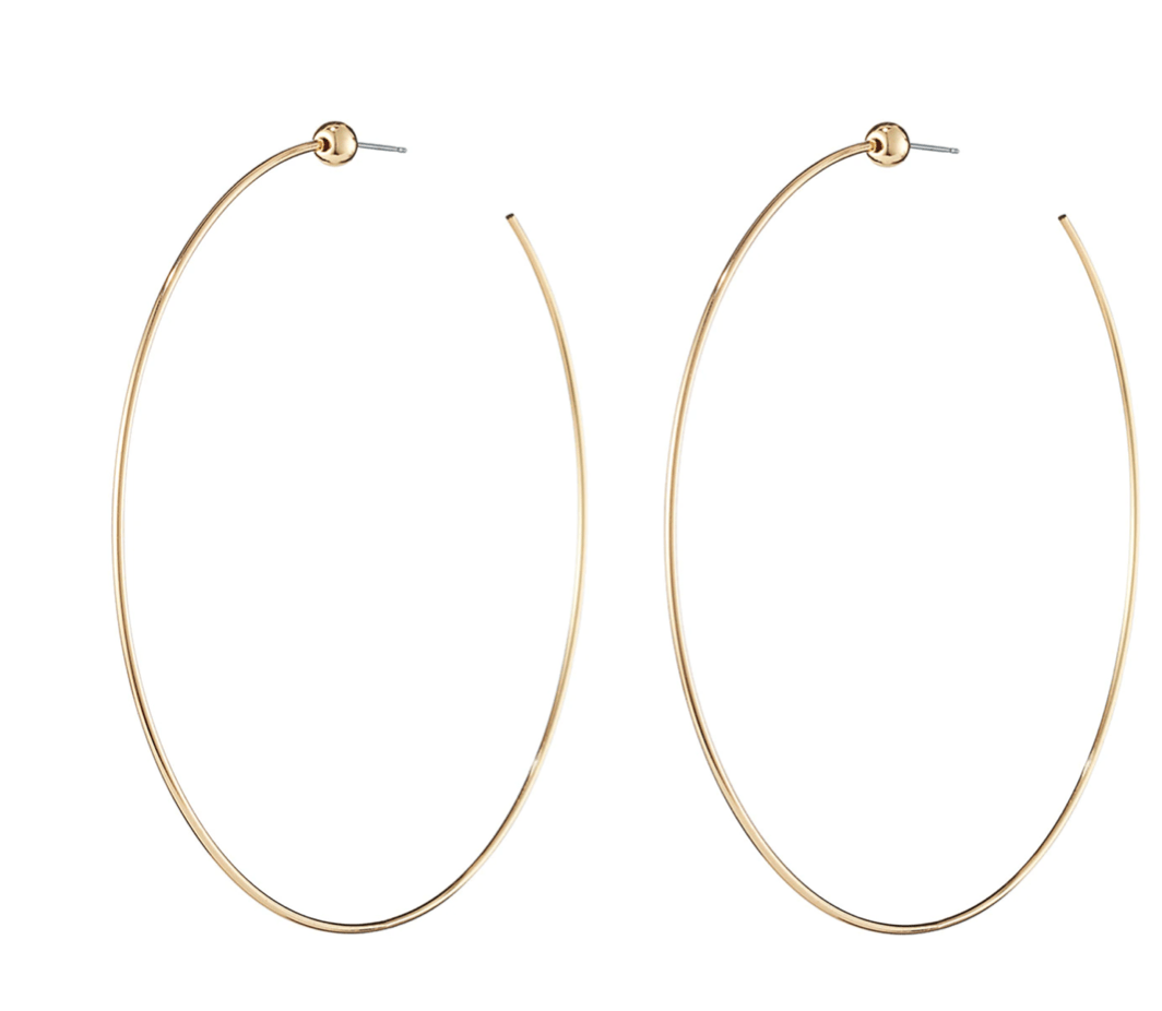 Jenny Bird Icon Hoops in Gold