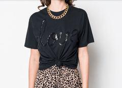 JET Football Boxy Love Applique Tee