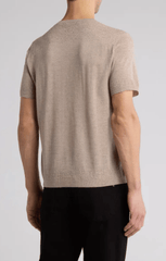 John Varvatos Alvito Crewneck in Fossil Grey