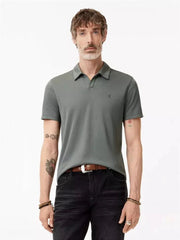 John Varvatos Hague Polo in Flat Grey