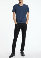 John Varvatos Miles V-Neck in Blue Graphite