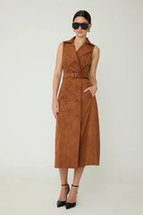 JS71 Mae Dress in Cognac
