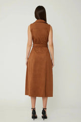 JS71 Mae Dress in Cognac