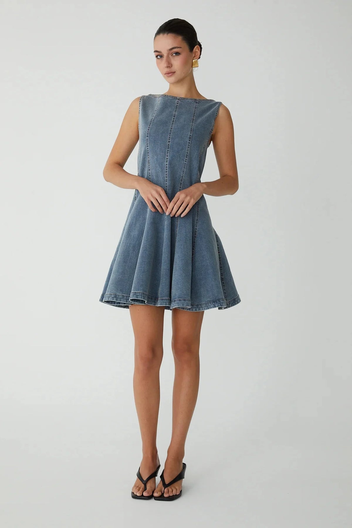 JS71 Randall Dress in Medium Wash