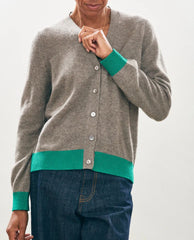 Jumper 1 2 3 4 Contrast Cardigan