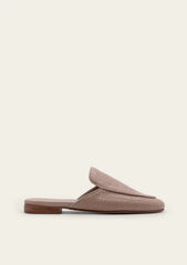 Kaanas Patt Suede Mule in Latte
