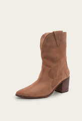 Kaanas Porto Cowboy Bootie in Caramel