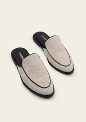 Kaanas Rex Sherpa Mule in Black White