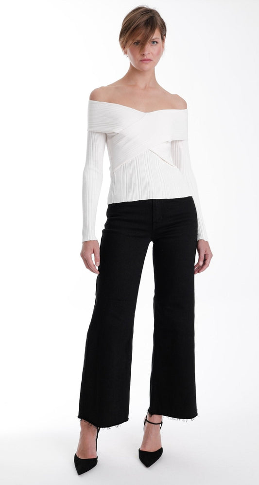 Karina Grimaldi Blair Knit Top in Cream