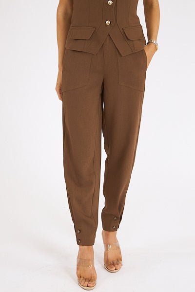 Karina Grimaldi Julia Pant in Mocca