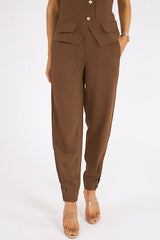 Karina Grimaldi Julia Pant in Mocca