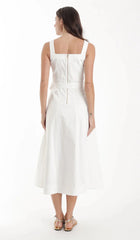 Karina Grimaldi Noa Denim Dress in White