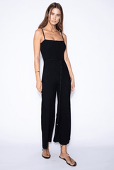 Karina Grimaldi Sidney Knit Jumpsuit in Black