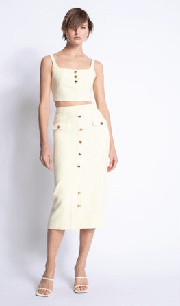 Karina Grimaldi Sunny Top in Yellow